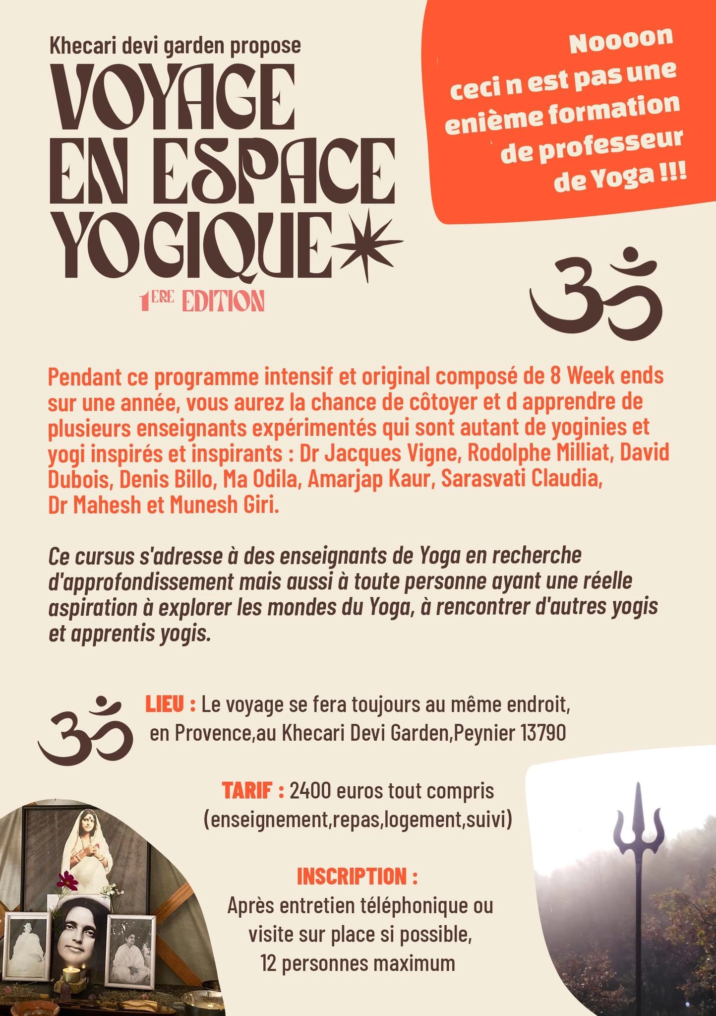 Voyage en espace Yogique 2026